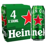 Heineken 500ml Cans 4 Pack